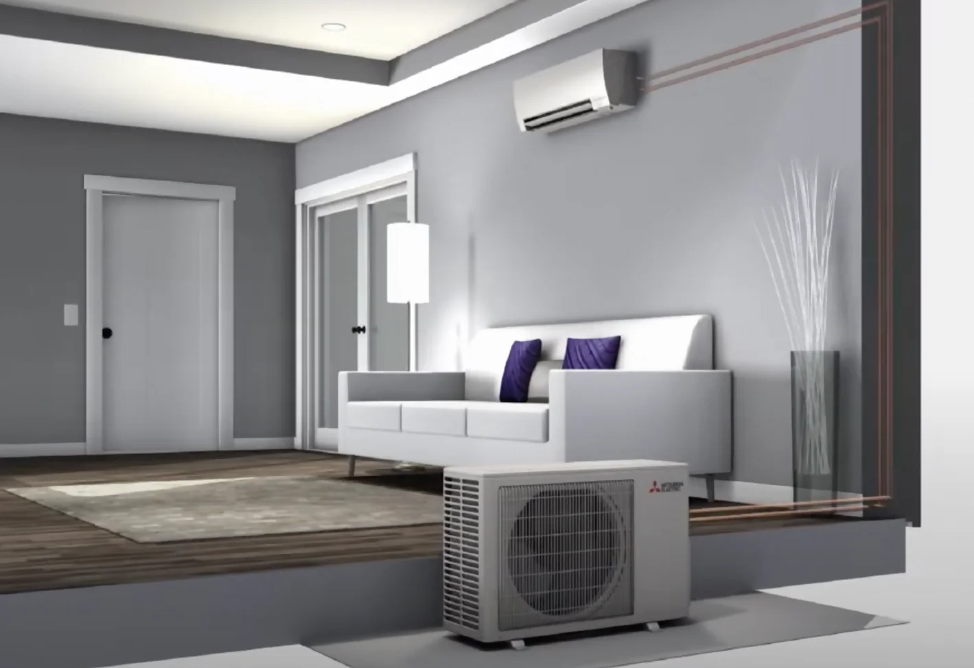 Mitsubishi Ductless Systems by Grant Mechanical