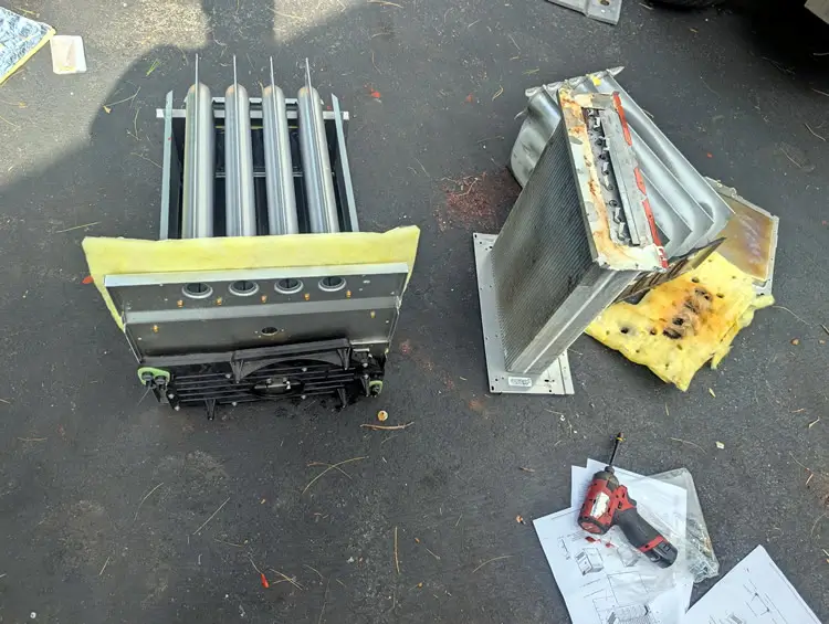 New Heat Exchanger to go in.