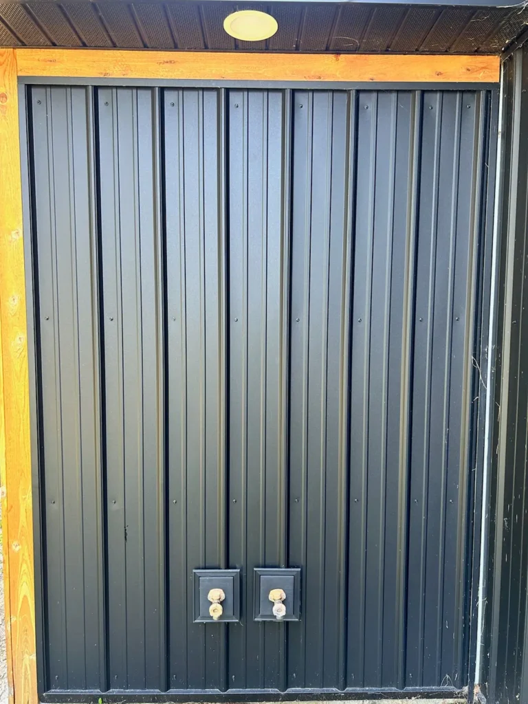 Outdoor Shower Lake Michigan without shower fixtures installed