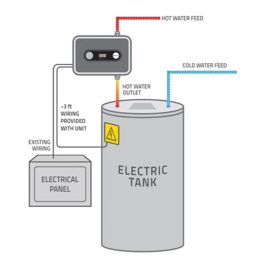 Eemax AutoBooster Electric Water Heater Booster HATB007240 Diagram